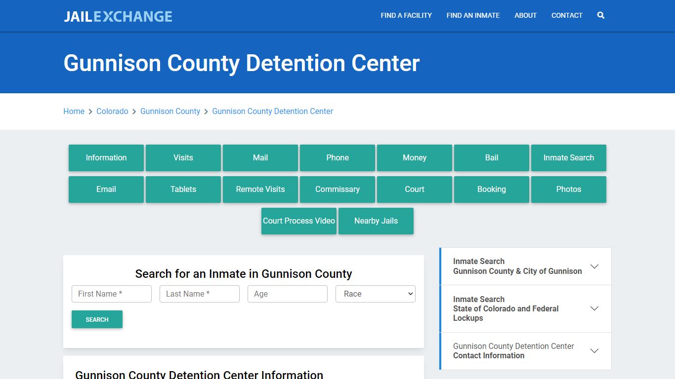 Gunnison County Detention Center - Jail Exchange